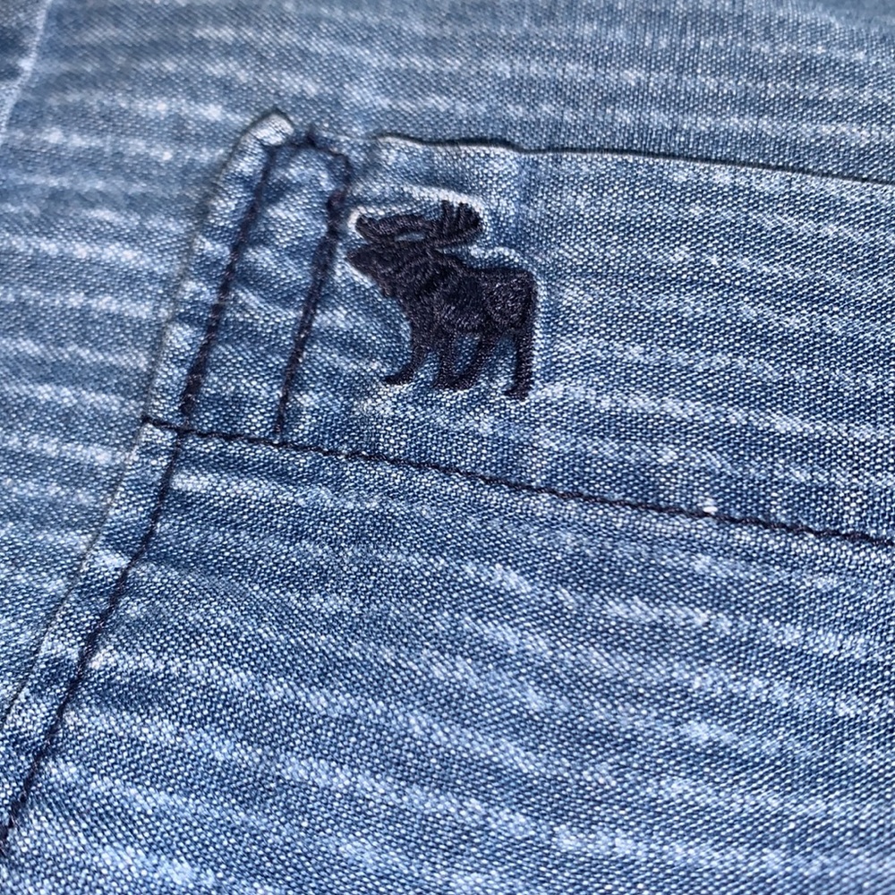 Blue Button Up - Picture 5 of 17